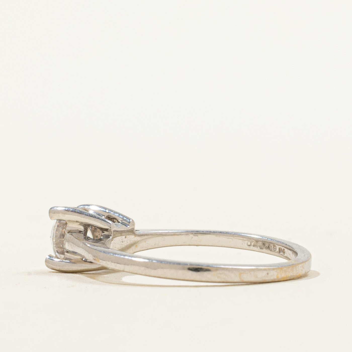 Solitaire Diamond Engagement Ring | 0.46ct | SZ 4.25 |
