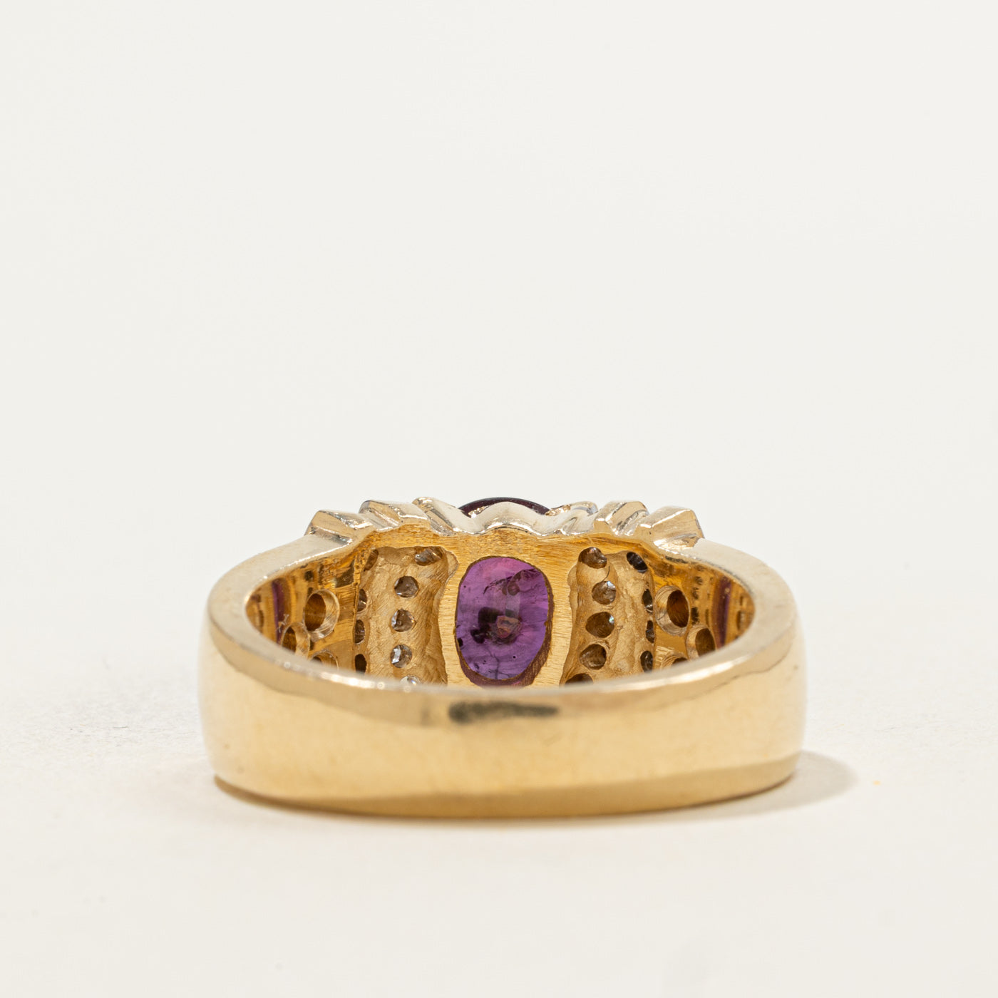 Bague cocktail rubis et diamants | 1,02 ct, 0,63 ct au total | Taille 8,75 | 