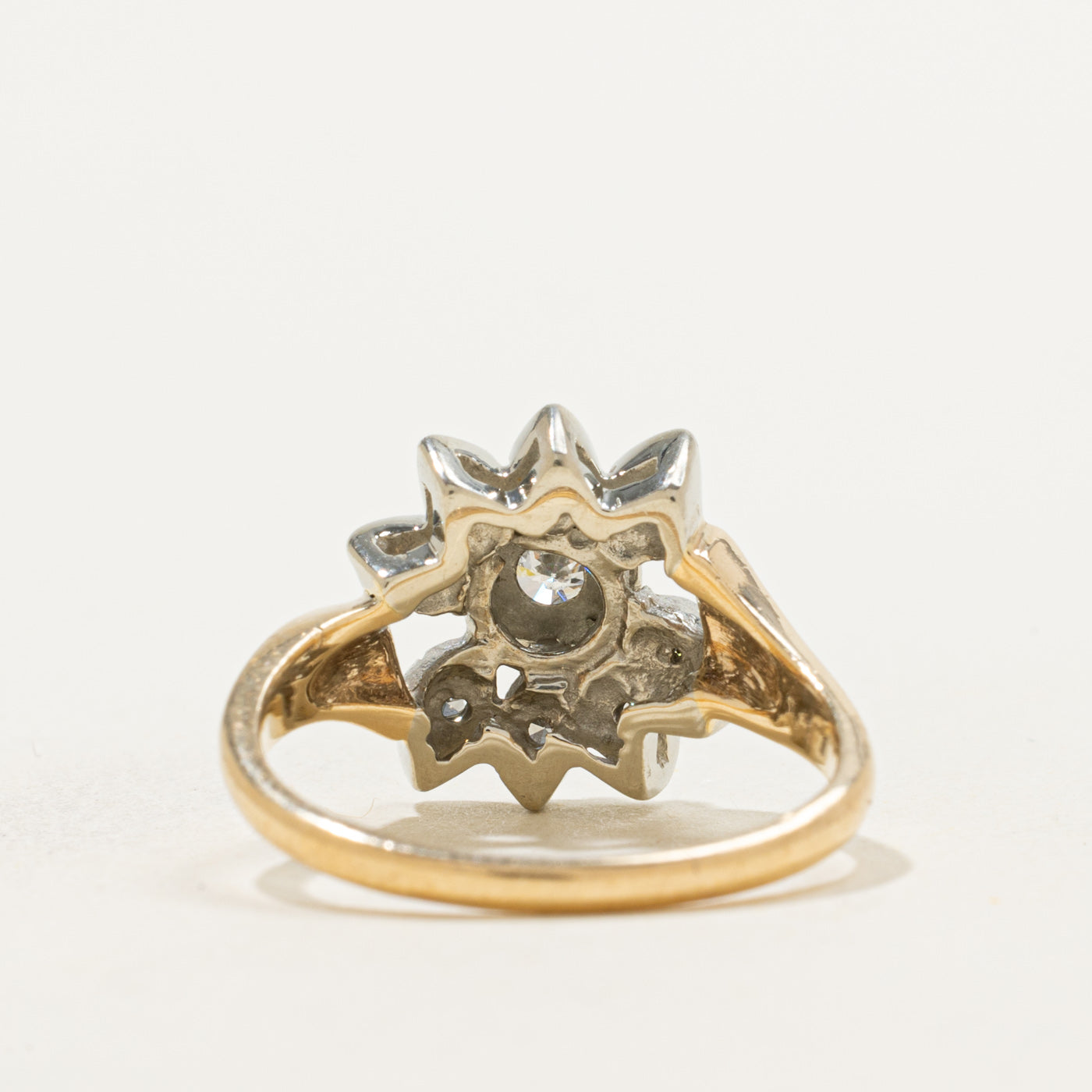 Diamond Flower Ring | 0.36ctw | SZ 6.75 |