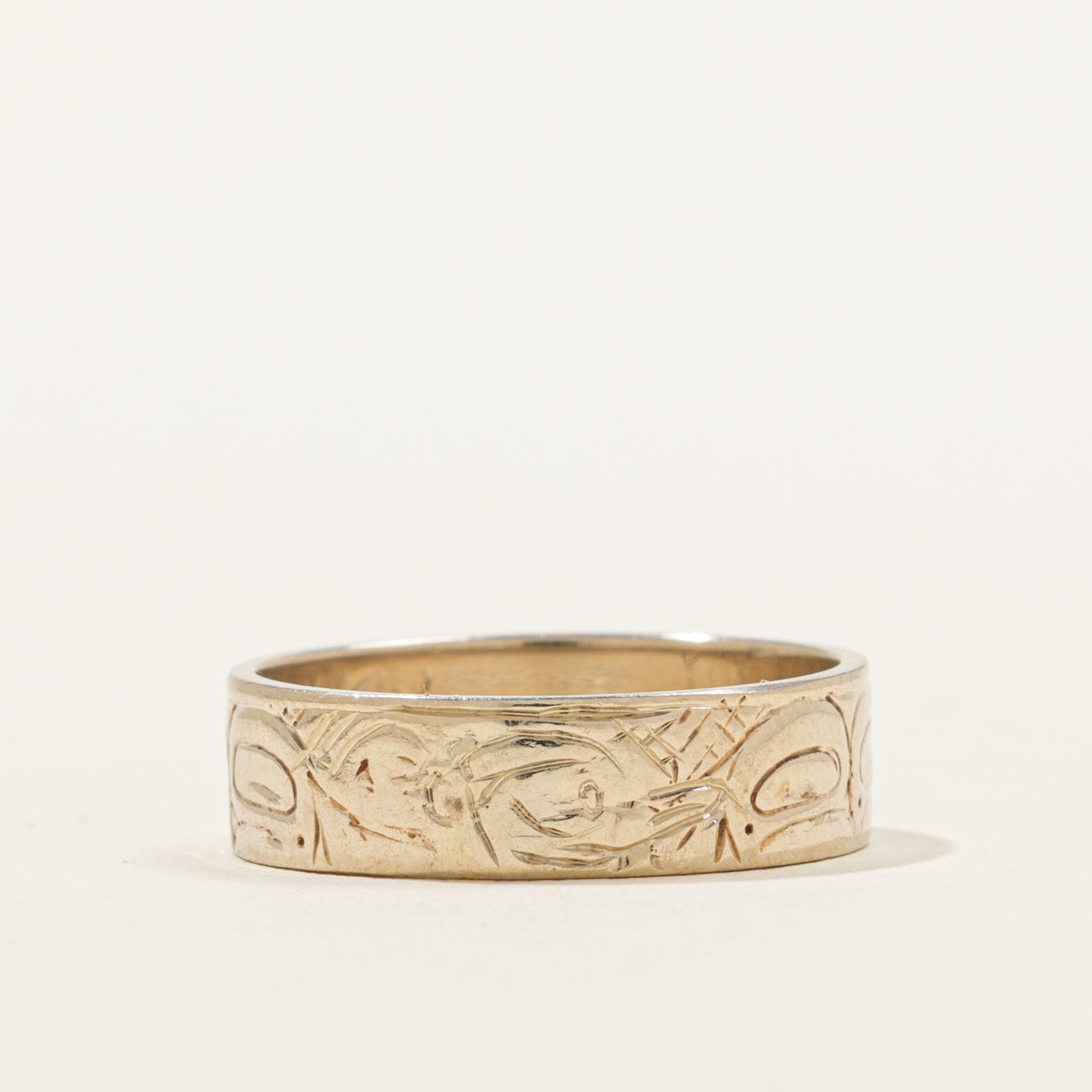 Bague indigène sertie de diamants | 0,07 ct | Taille 5,25 | 