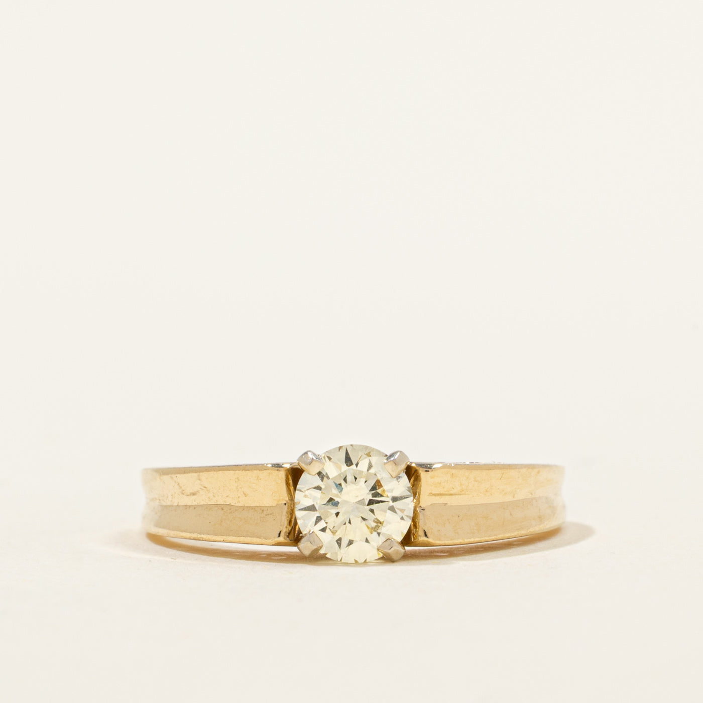 Filigree Profile Solitaire Diamond Ring | 0.47ct | SZ 6 |