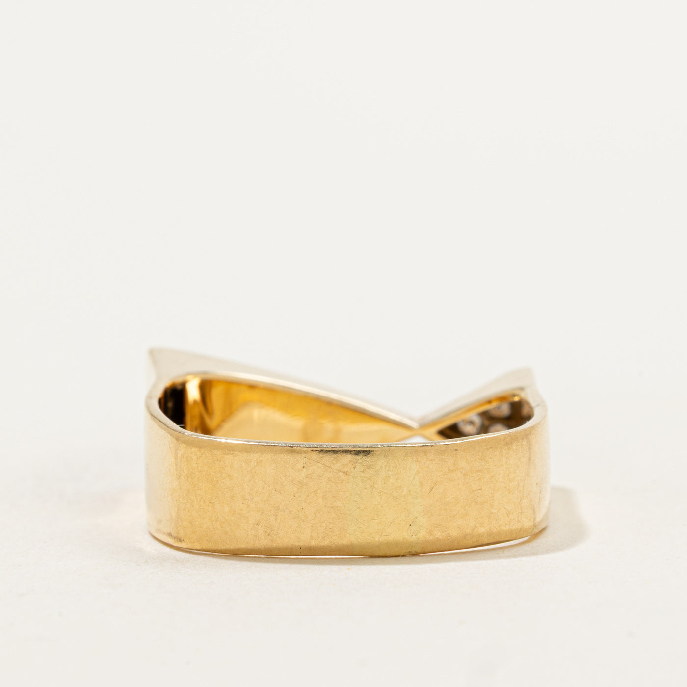 Unique Zig Zag Diamond Ring | 0.03ctw | SZ 9.25 |