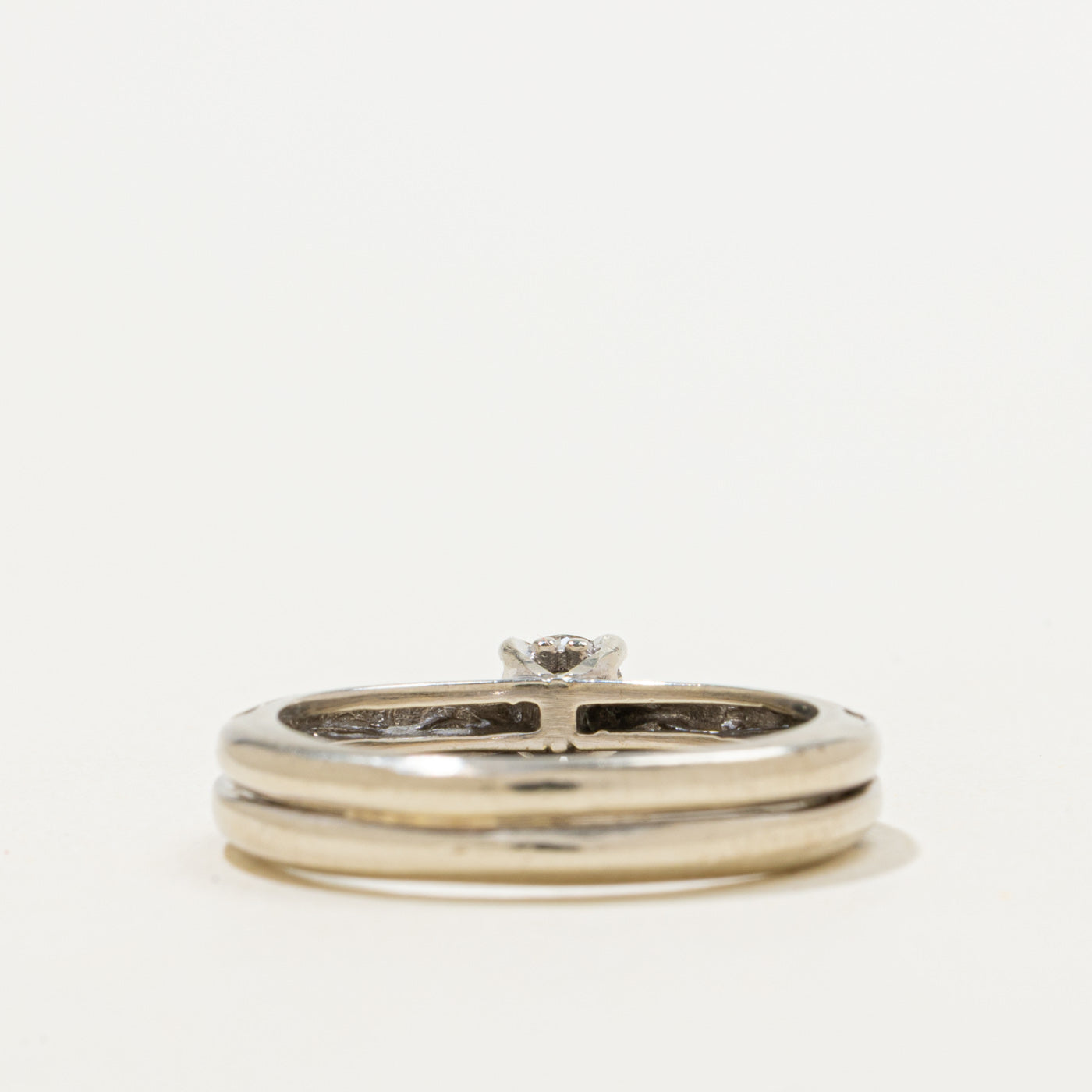 Soldered Diamond Wedding Set | 0.22ct | SZ 6.25 |