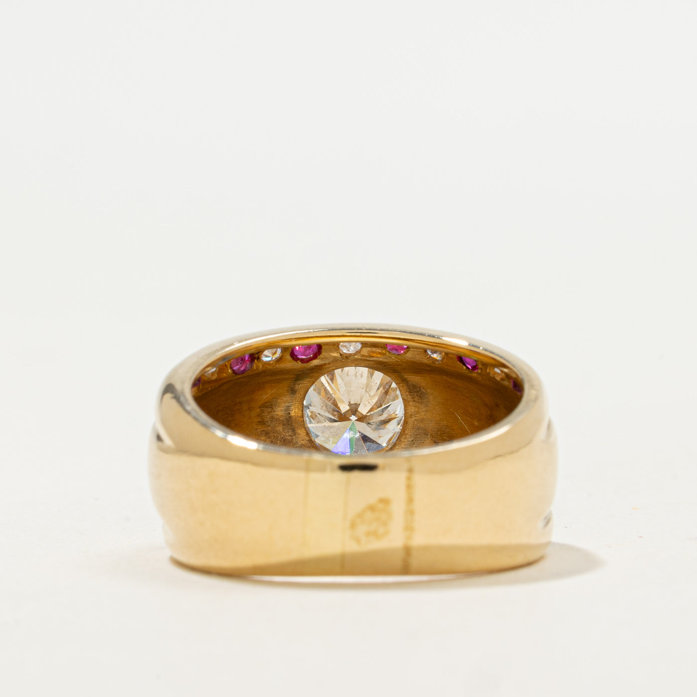 Bague de fiançailles sertie de plusieurs pierres précieuses | 1,00 ct | Taille 6,5 | 