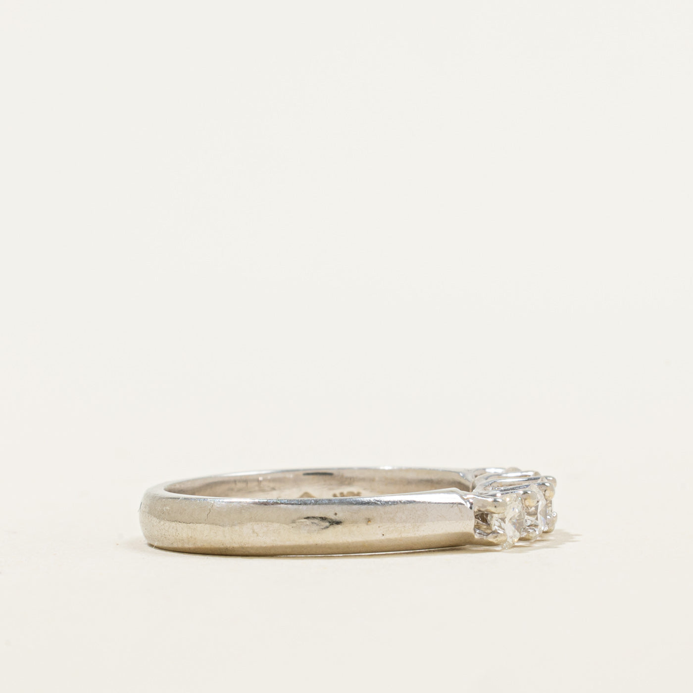 Bague sertie de diamants à griffes | 0,50 ct | Taille 5,5 | 