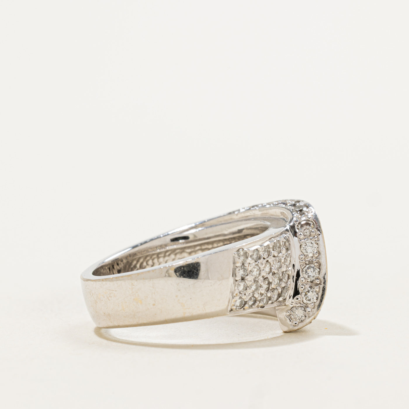 Pave Diamond Bypass Ring | 0.78ctw | SZ 8.25 |