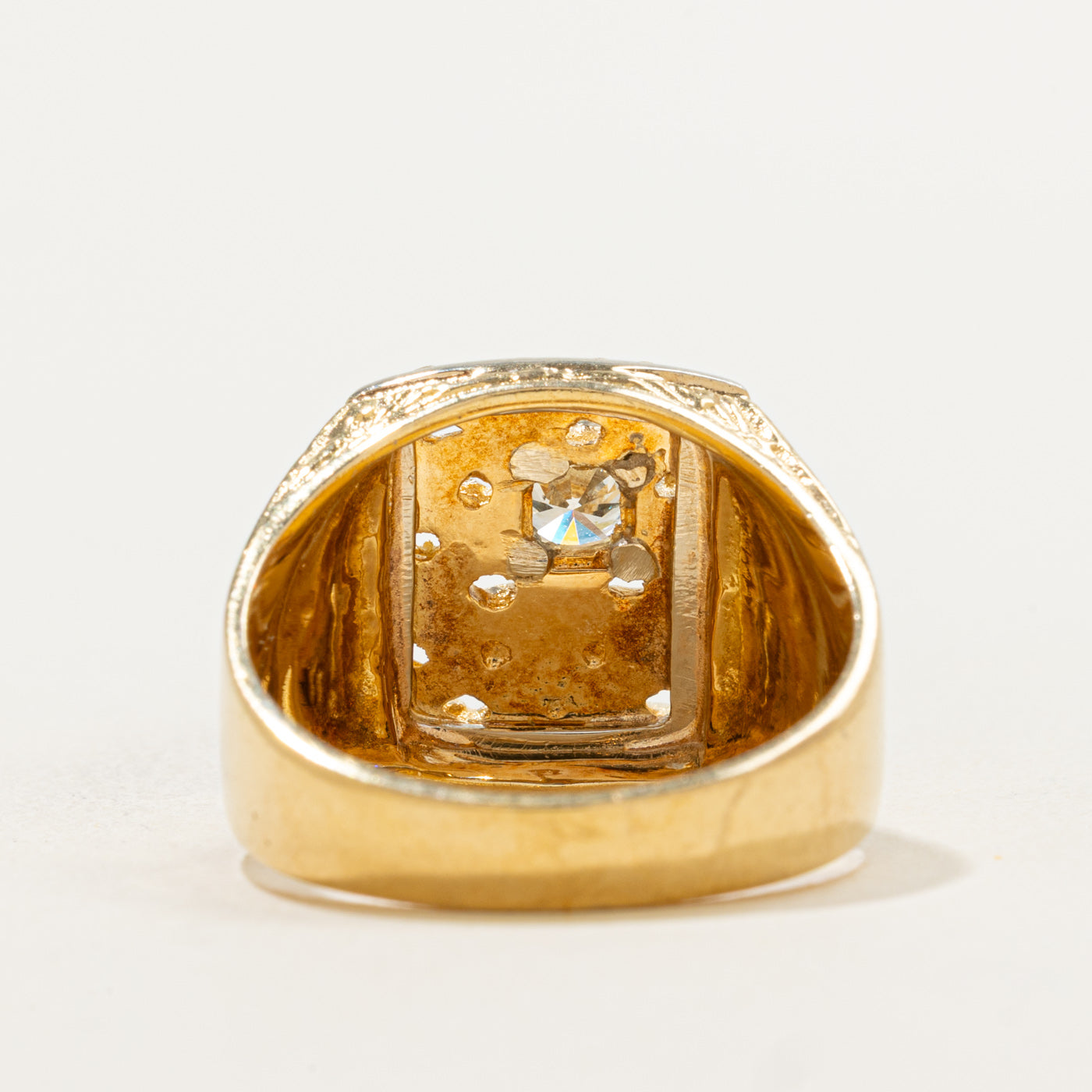 Bague solitaire unique en diamant | 0,50 ct | Taille 9,5 | 