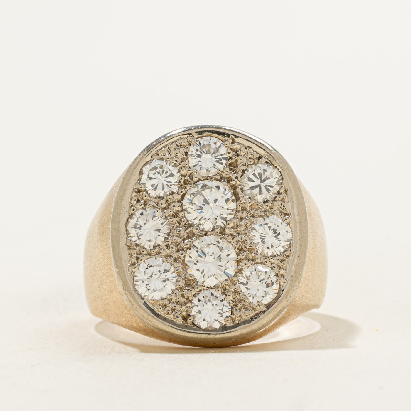 Sunken Diamond Oval Ring | 2.10ctw | SZ 8.75 |