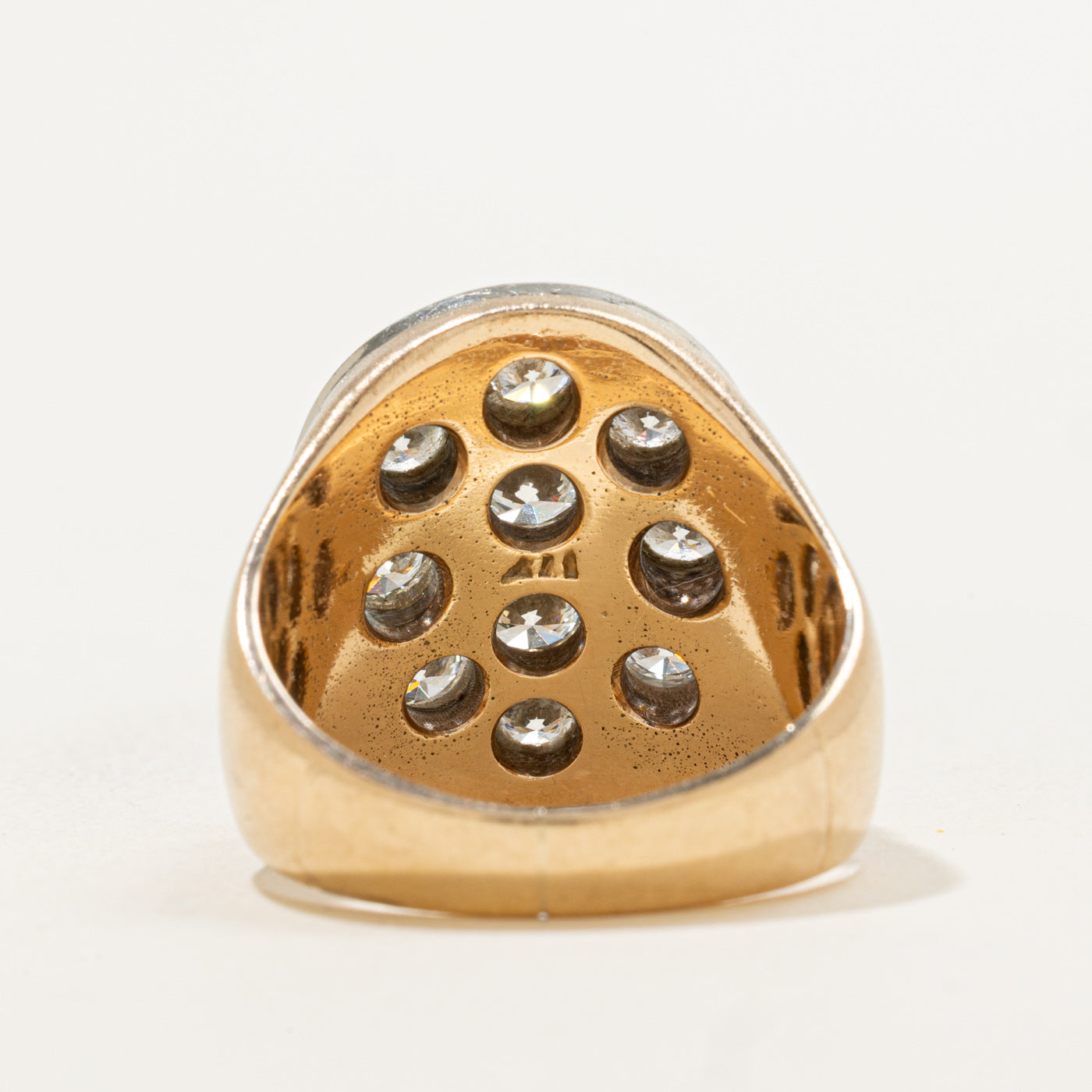Sunken Diamond Oval Ring | 2.10ctw | SZ 8.75 |