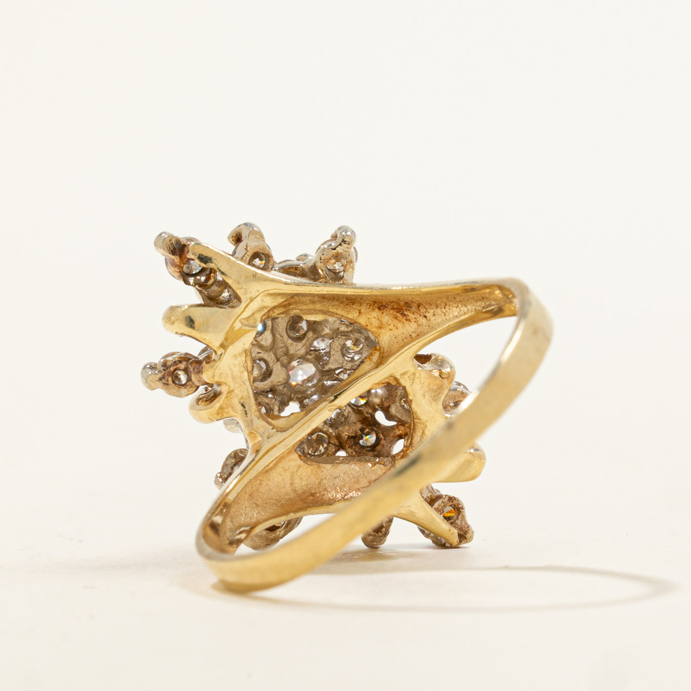 Bague sertie de diamants en grappe | 0,77 ct | Taille 7 | 