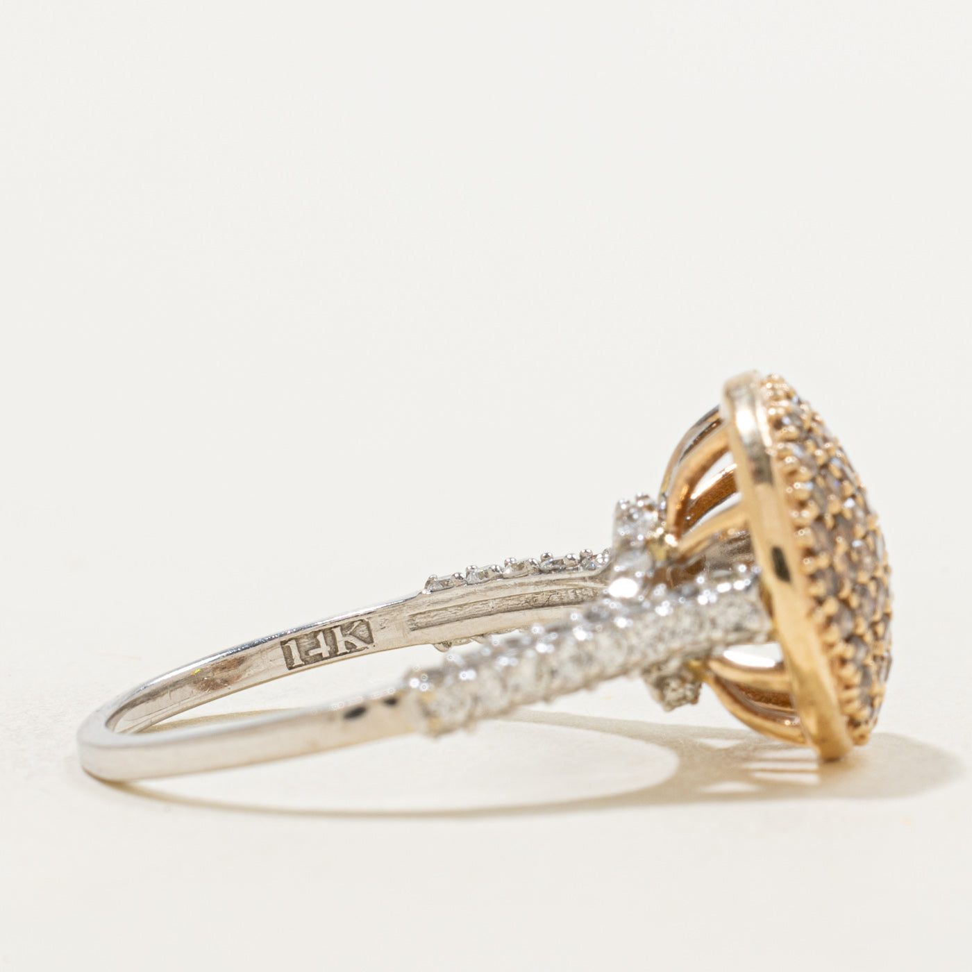 High Set Cluster Diamond Ring | 1.55ctw | SZ 7.75 |