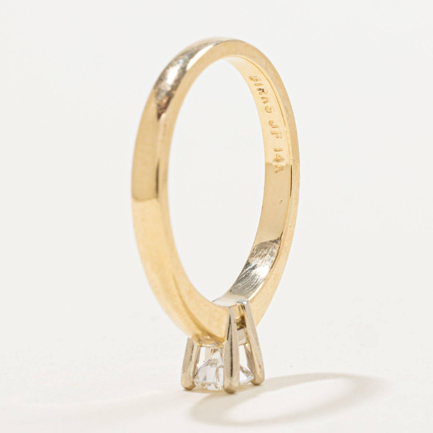 Solitaire Diamond Engagement Ring | 0.34ct| SZ 6.5|