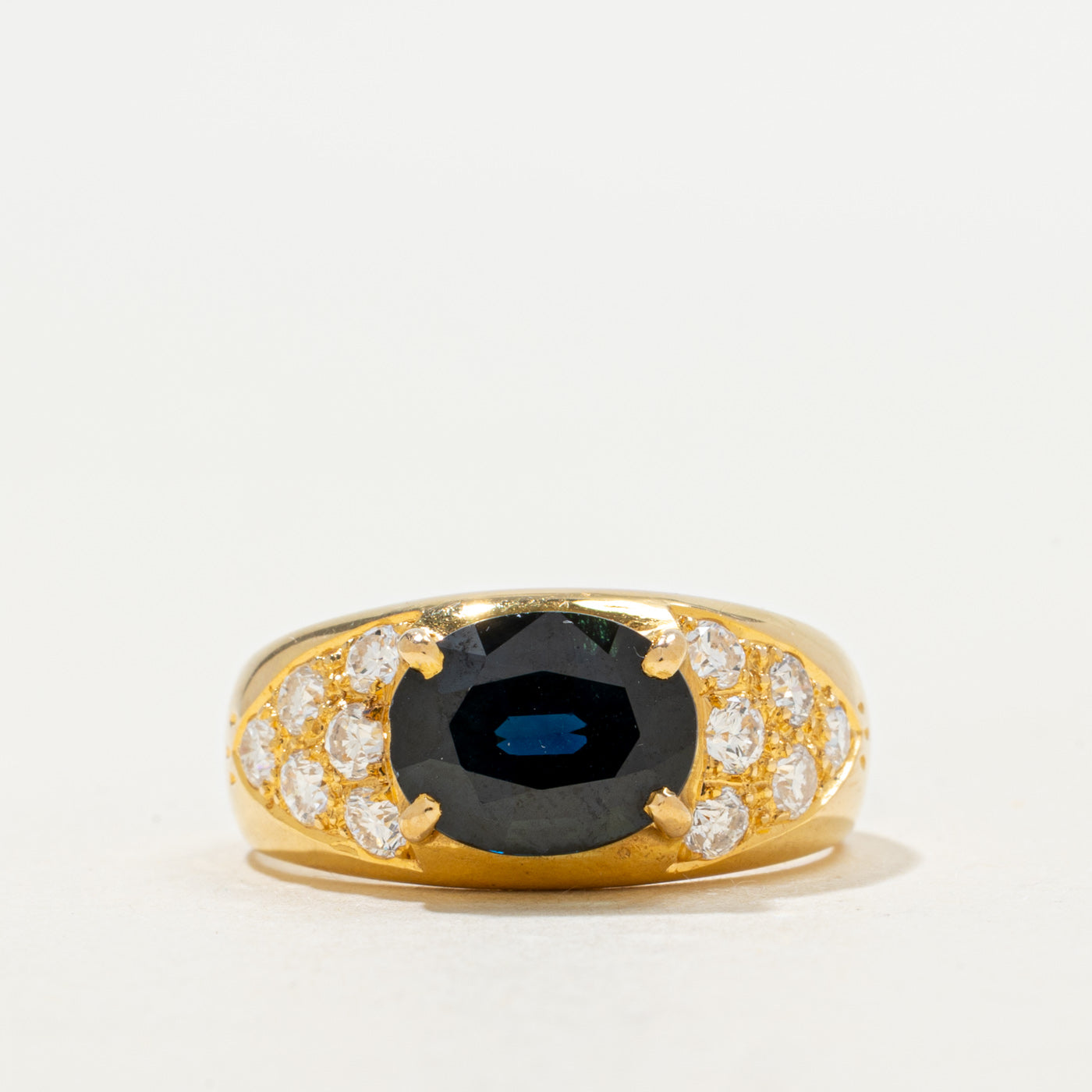 Sapphire & Diamond Cocktail Ring | 2.40ct, 0.65ctw | SZ 7.5 |