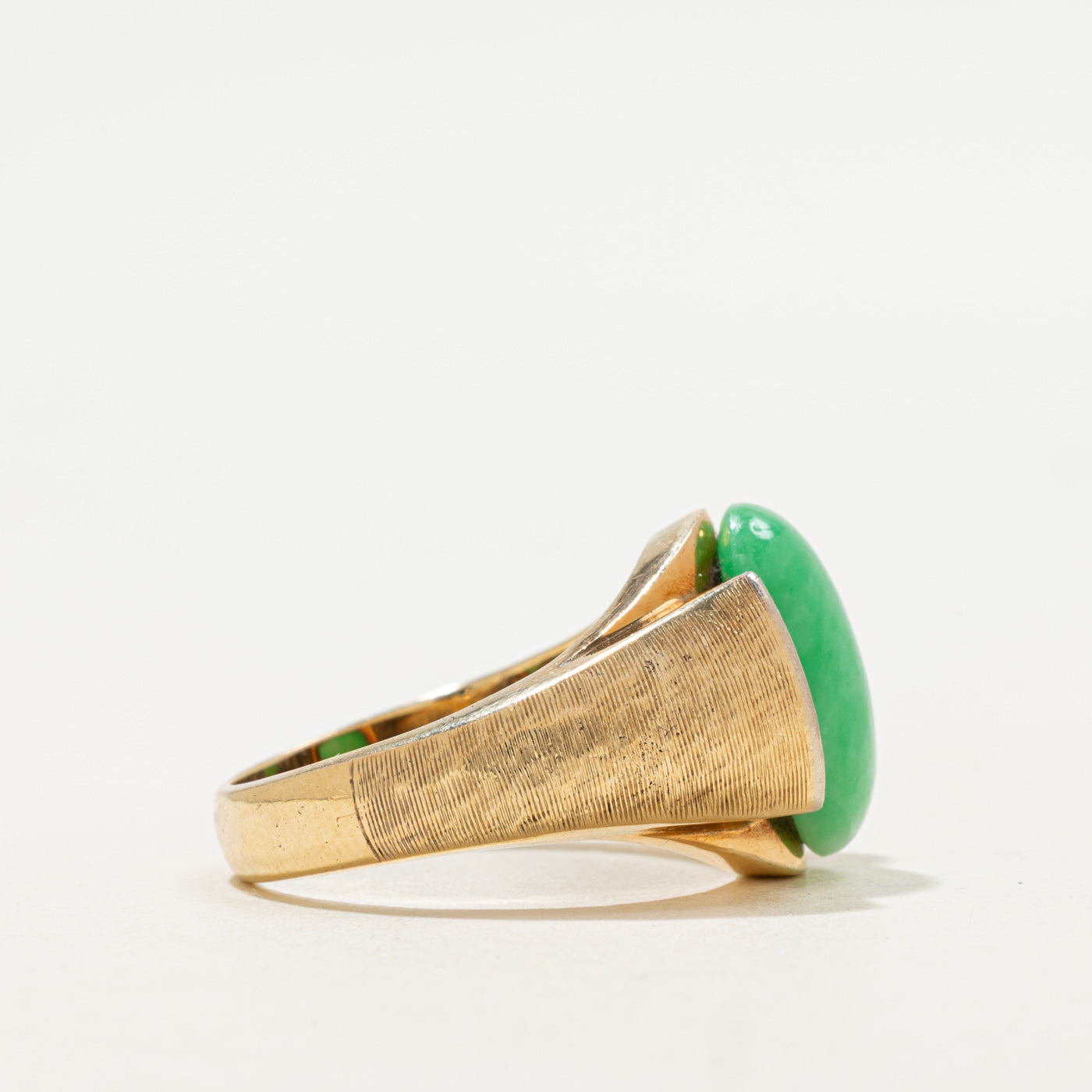 Jadeite & Diamond Cocktail Ring | 6.00ct, 0.24ctw | SZ 8.75 |