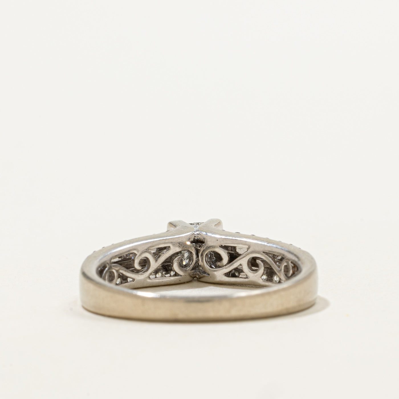Bague de fiançailles sertie de quatre pavés | 0,57 ct | Taille 7 | 