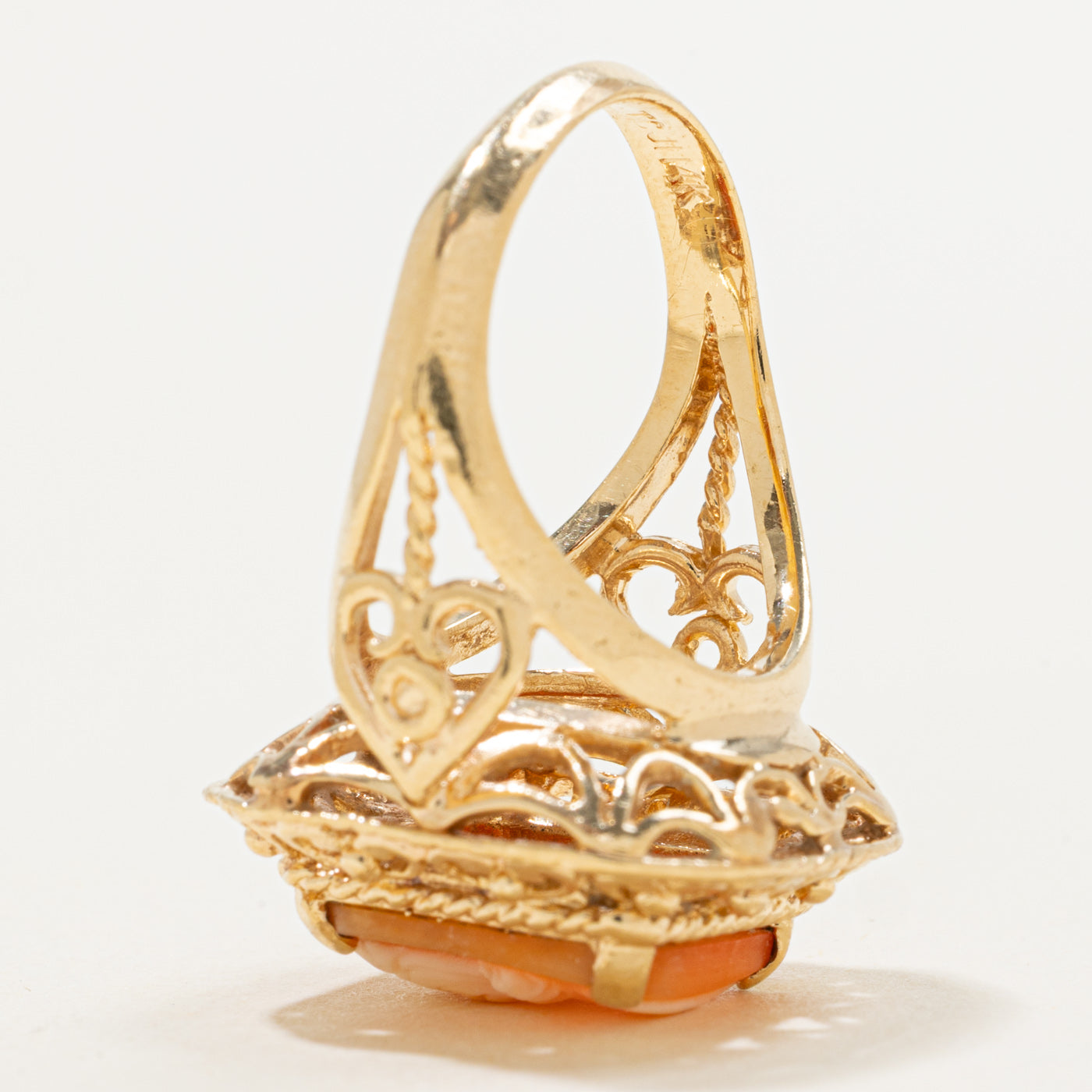 Filigree Edge Cameo Ring | SZ 8 |