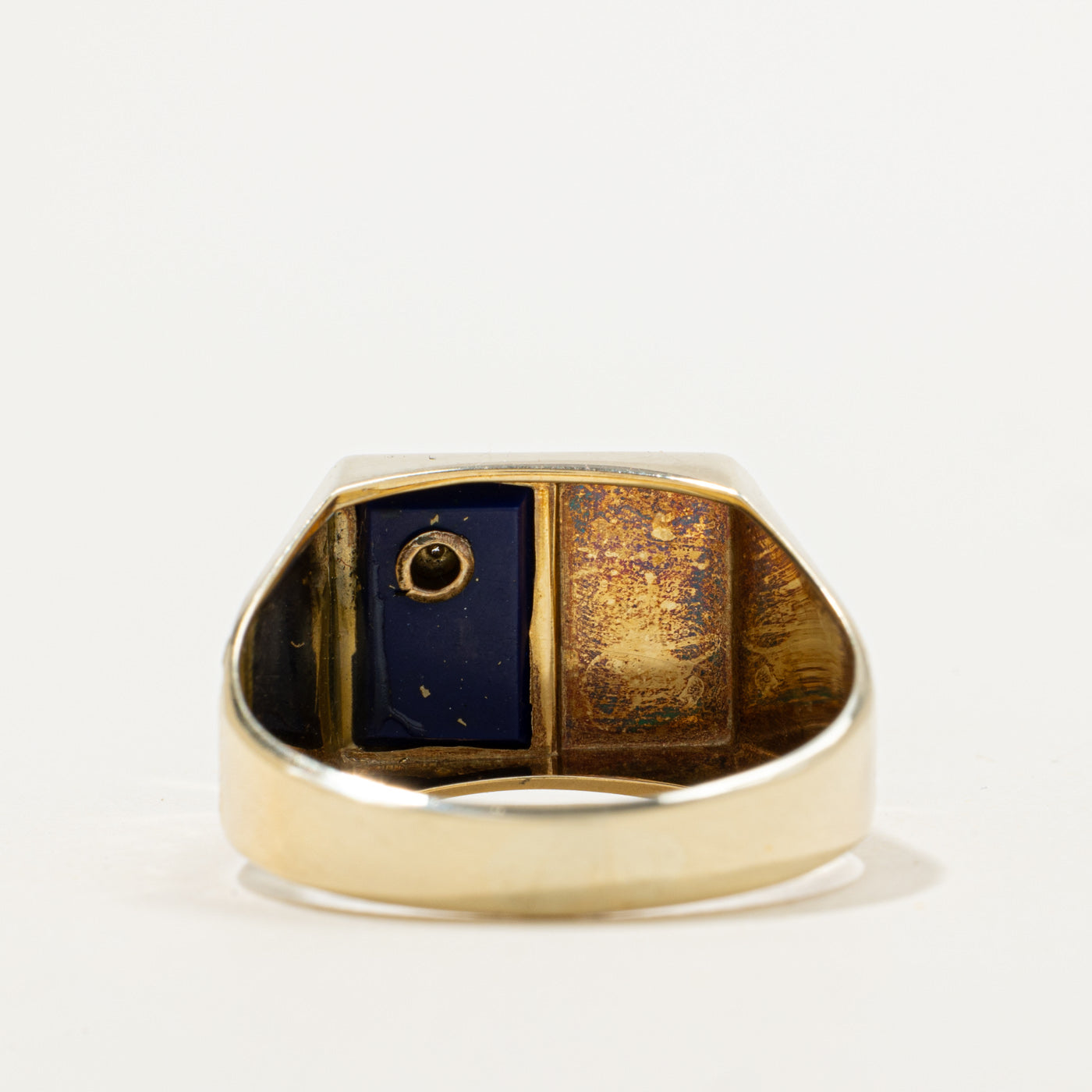 Lapis Lazuli Signet Ring | 1.00ct, 0.01ct | SZ 12.5 |