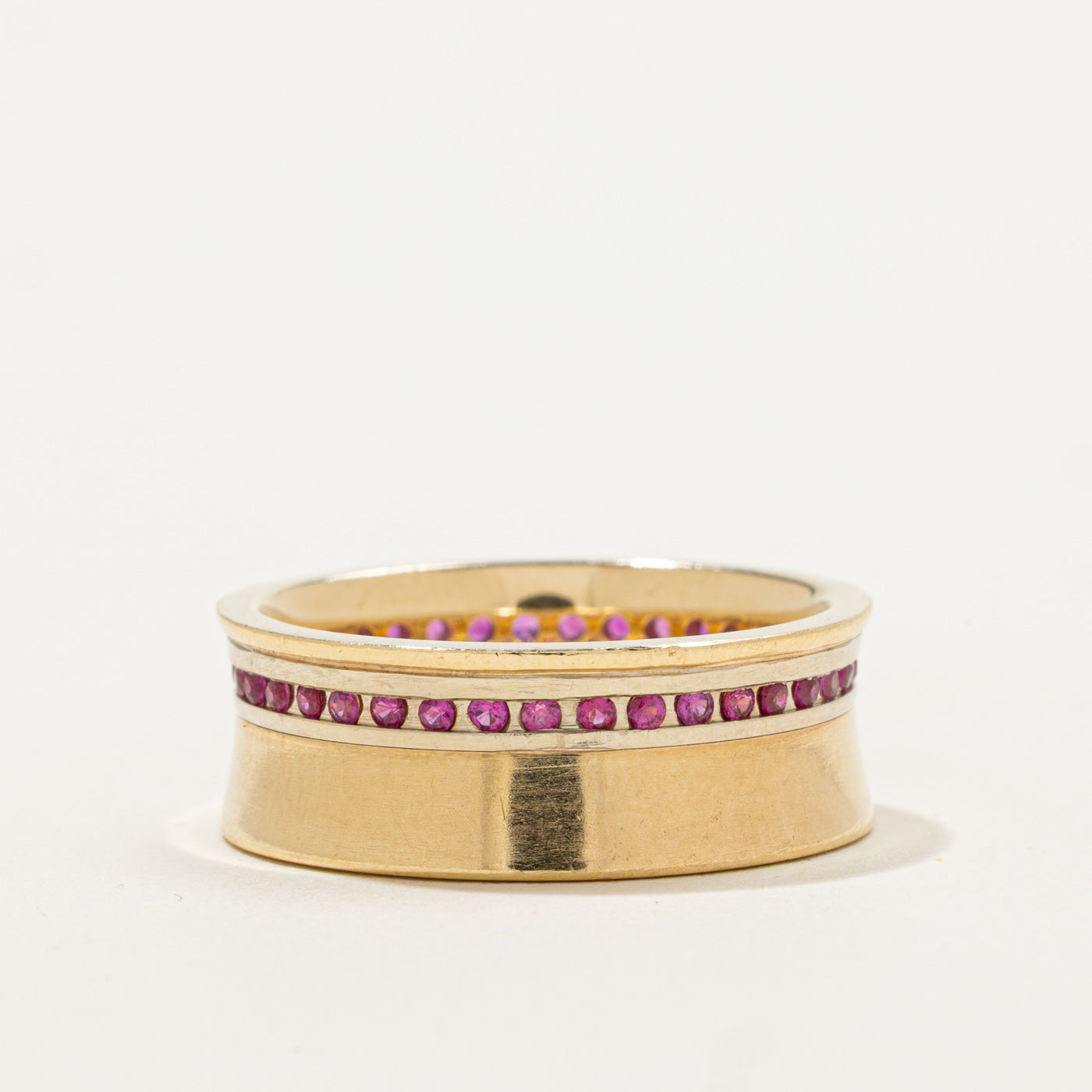 Alliance en saphir synthétique | 0,25 ct | Taille 8,75 | 