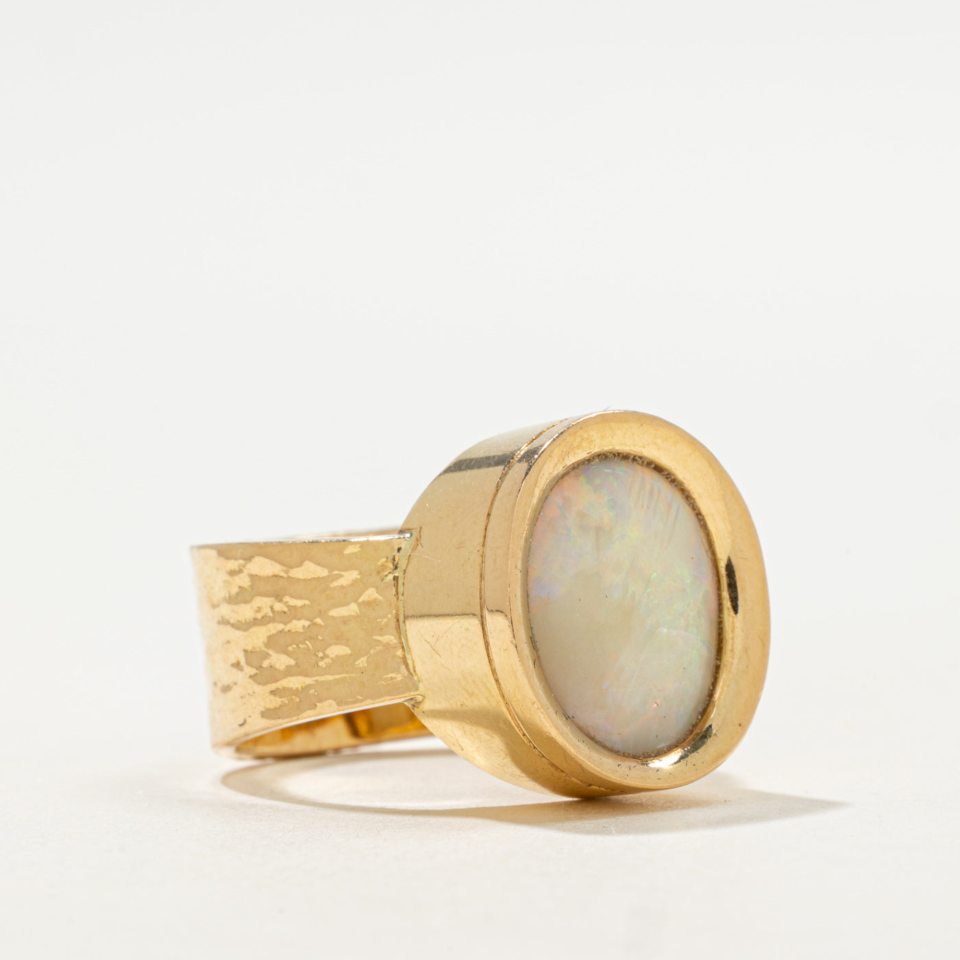 Bezel Set Opal Cocktail Ring | 2.85ct | SZ 9.25 |