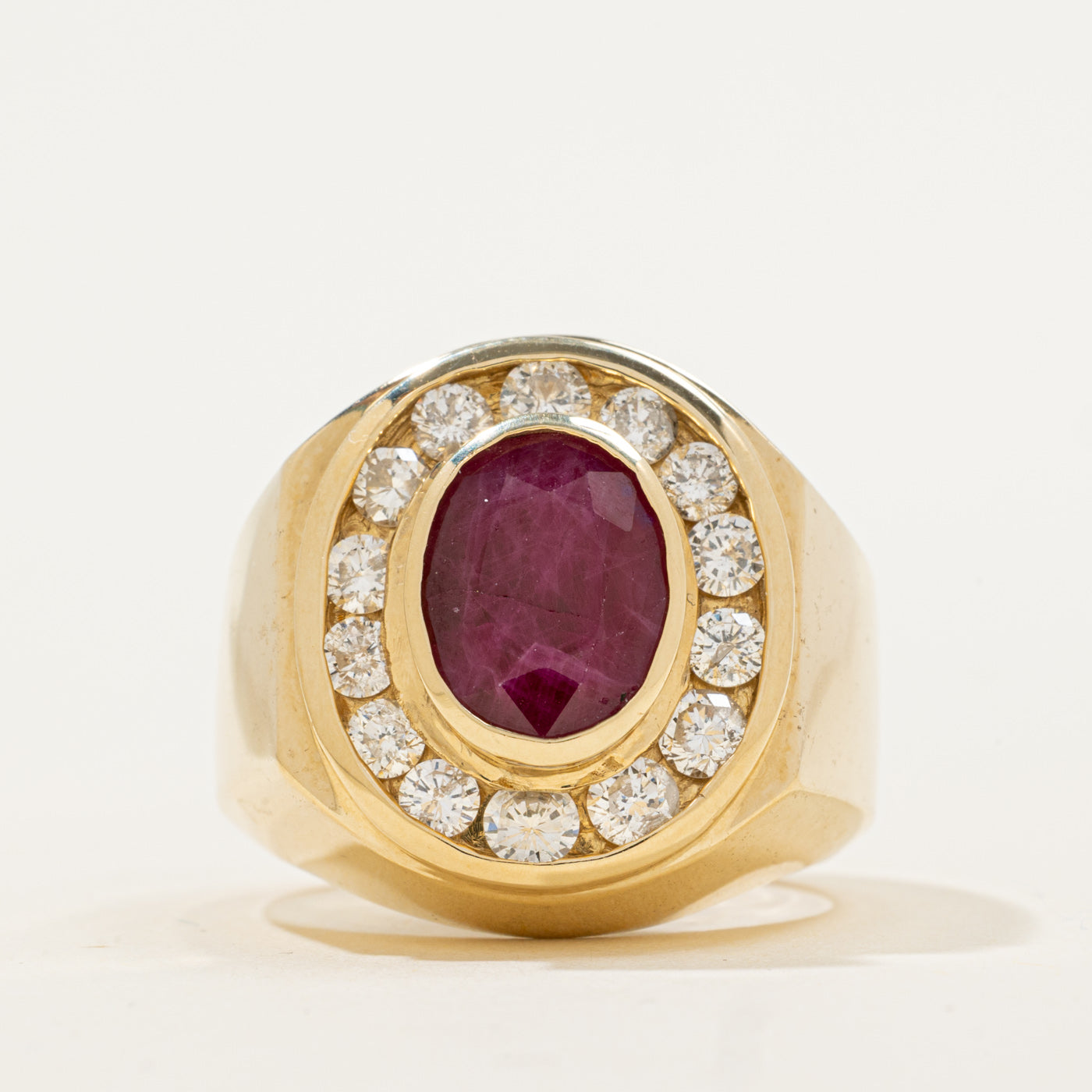 Ruby & Diamond Cocktail Ring | 2.75ct, 1.20ctw | SZ 8.25 |