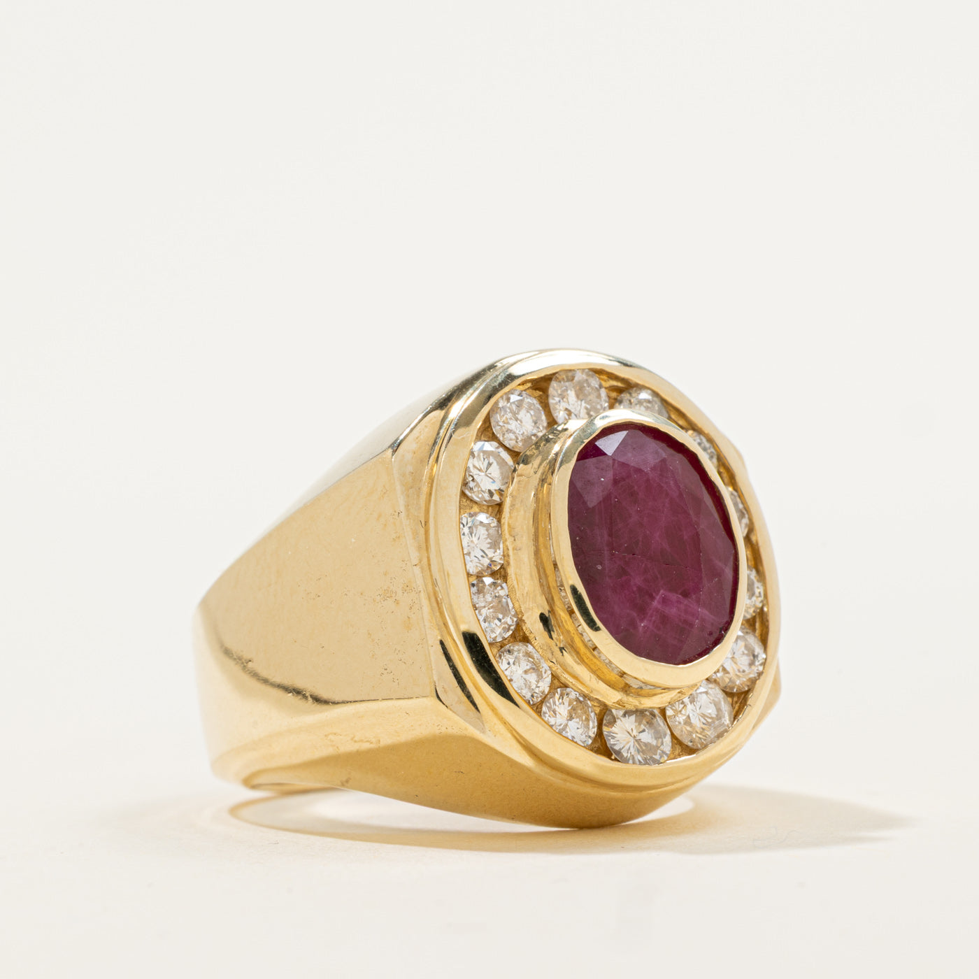 Ruby & Diamond Cocktail Ring | 2.75ct, 1.20ctw | SZ 8.25 |