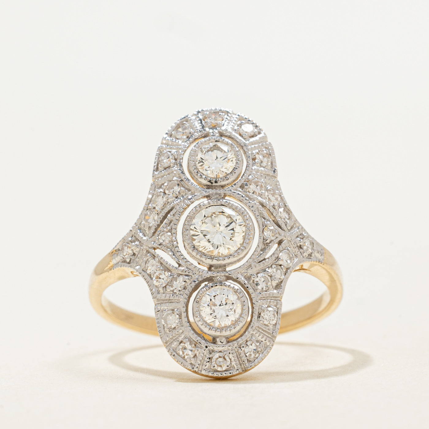 '100 Ways' Art Deco Inspired Diamond Ring | 0.46ctw | SZ 6.75 |
