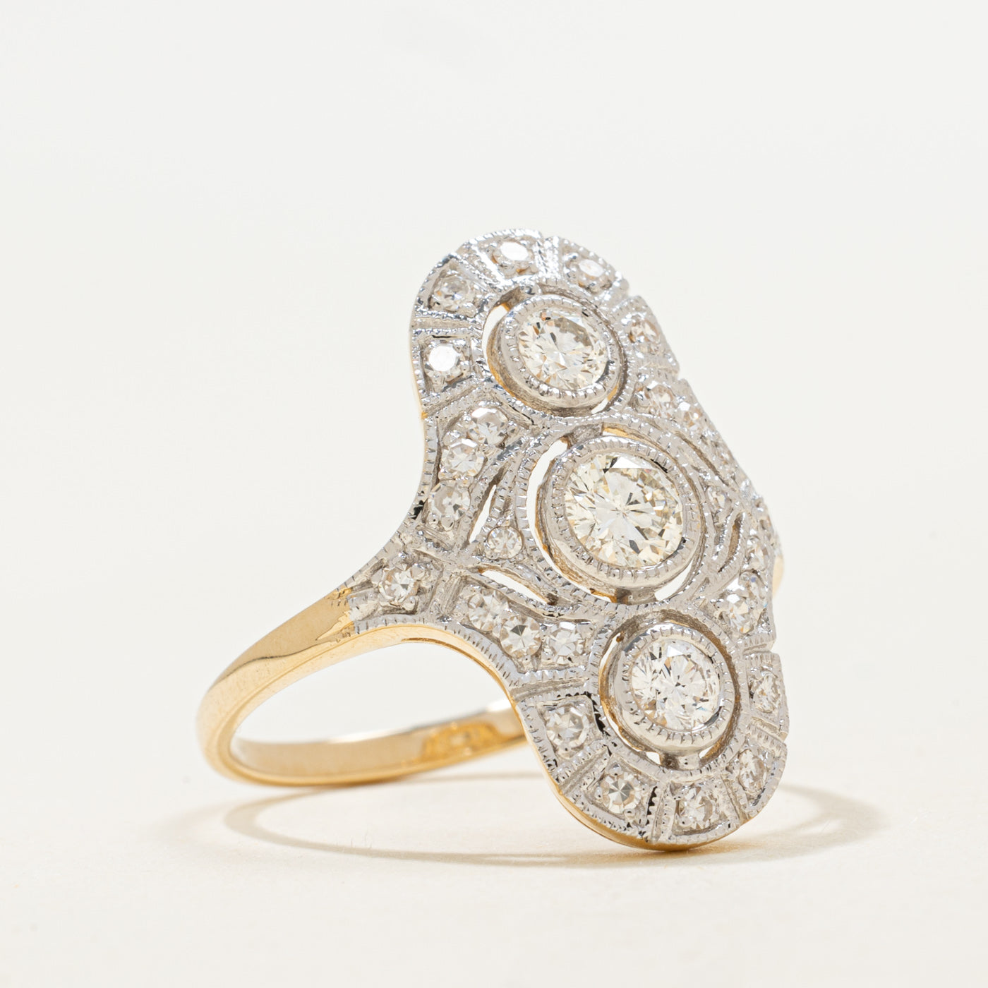 '100 Ways' Art Deco Inspired Diamond Ring | 0.46ctw | SZ 6.75 |