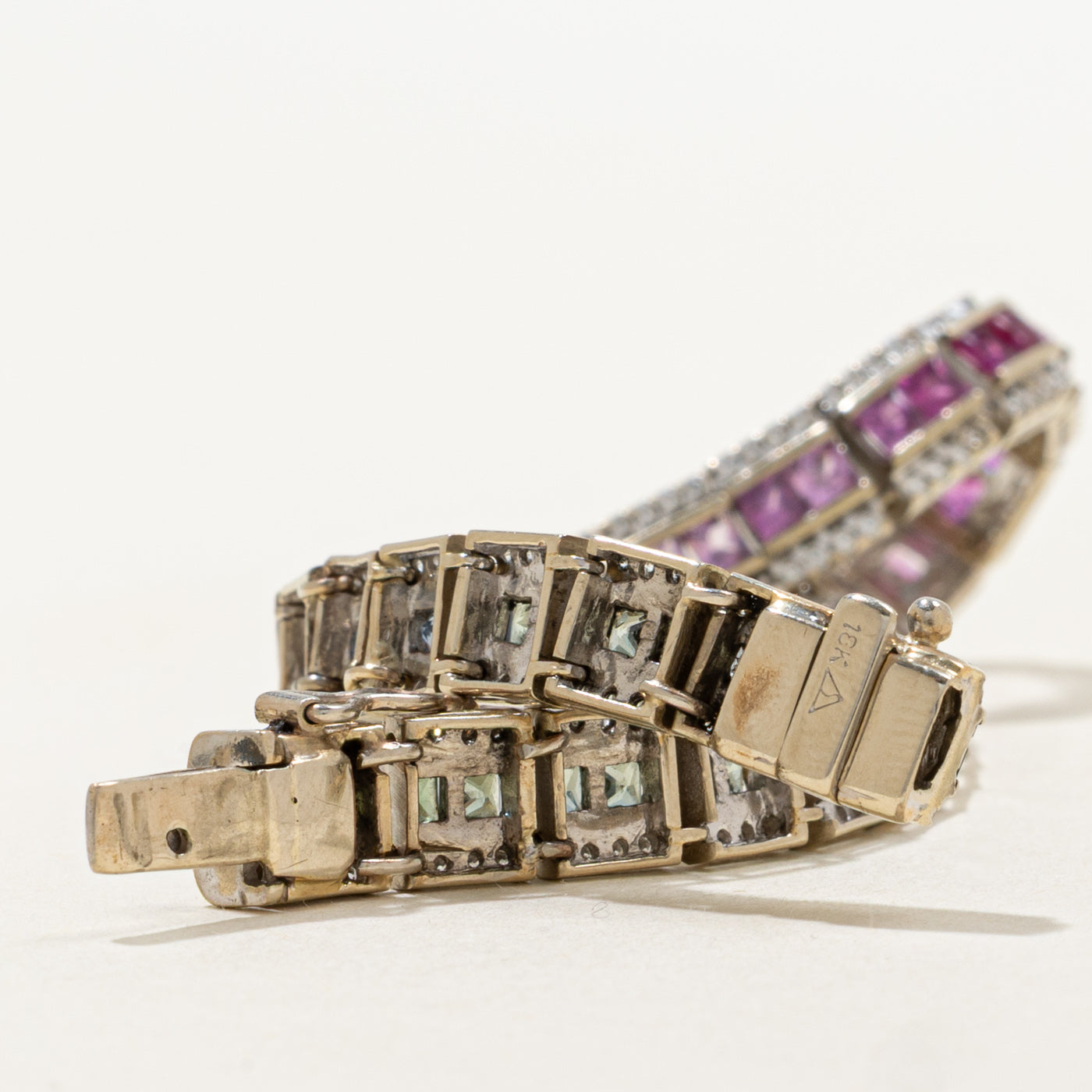 Rainbow Sapphire Gemstone Bracelet | 9.00ctw, 1.28ctw | 7.75" |