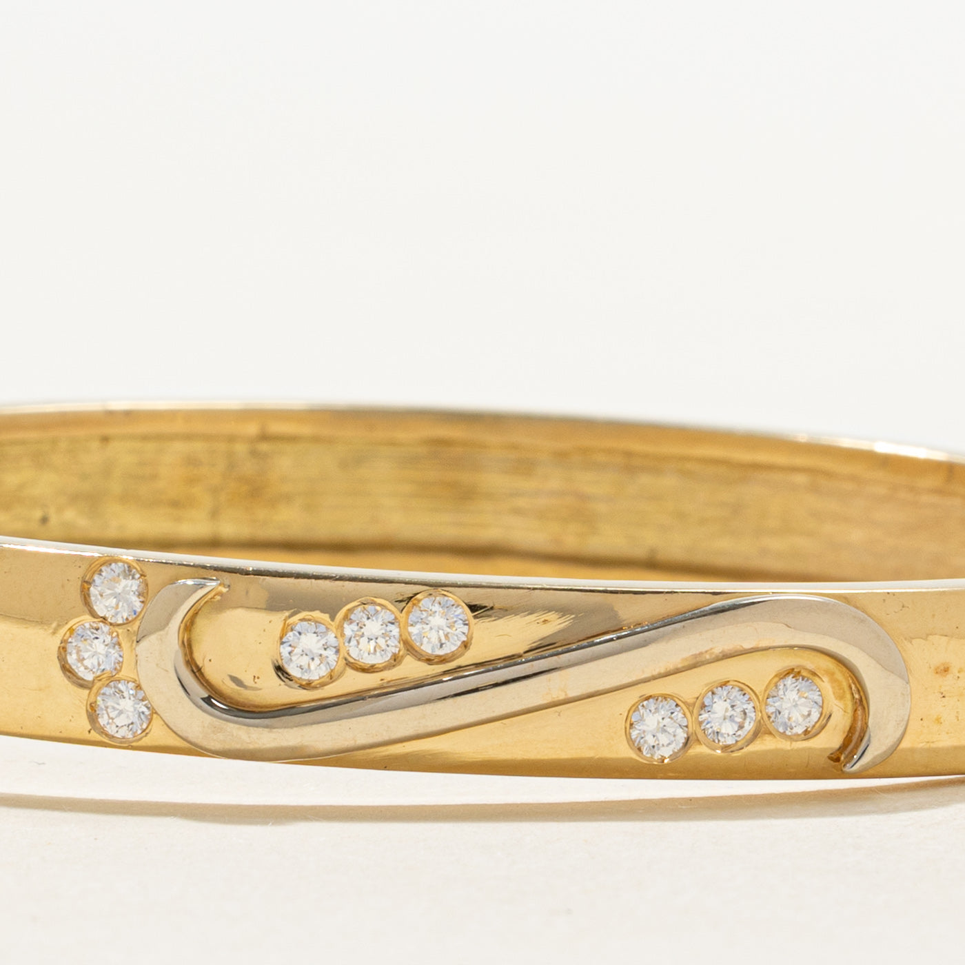 Diamond Swirl Cuff Bracelet | 0.45ctw | 7.5" |