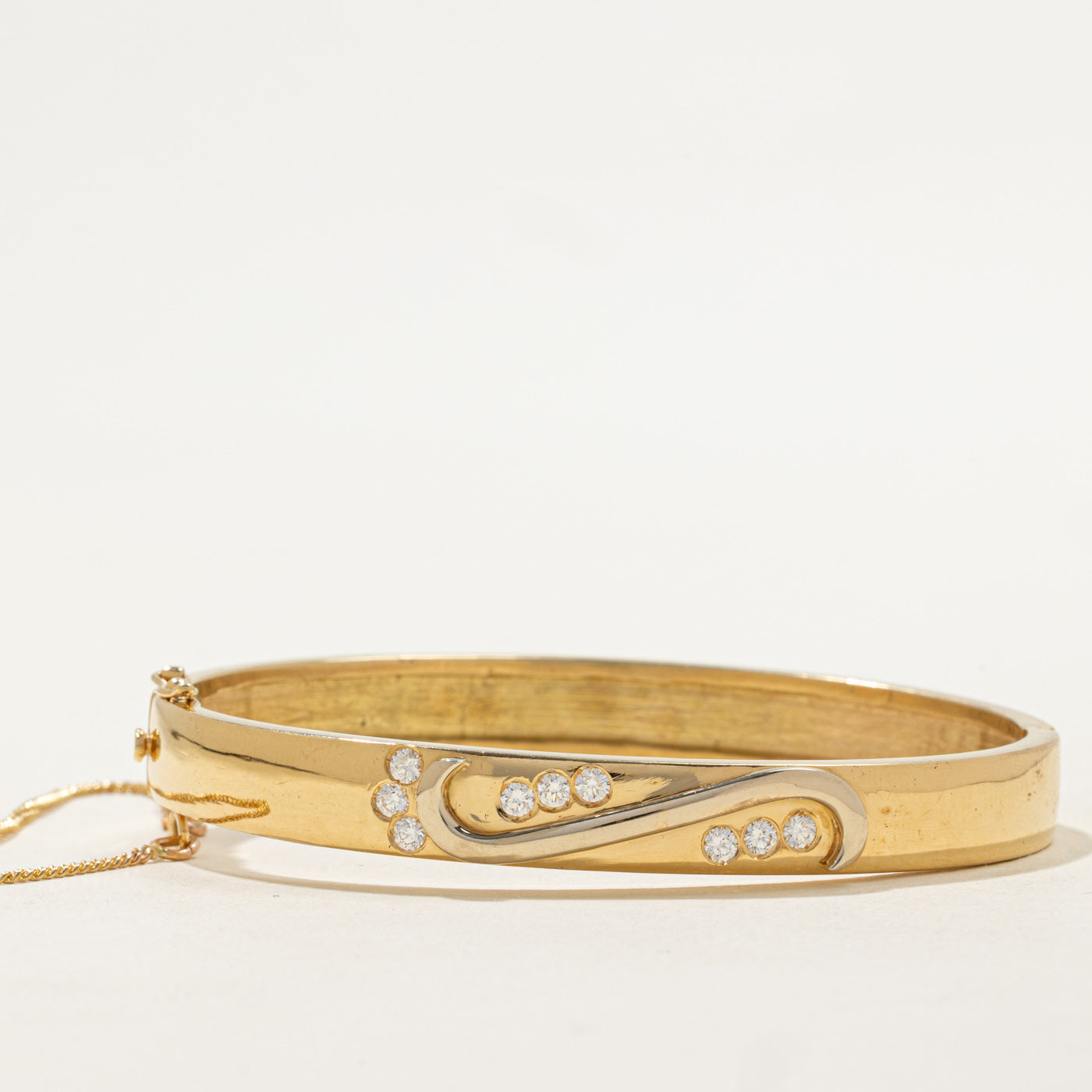 Diamond Swirl Cuff Bracelet | 0.45ctw | 7.5" |