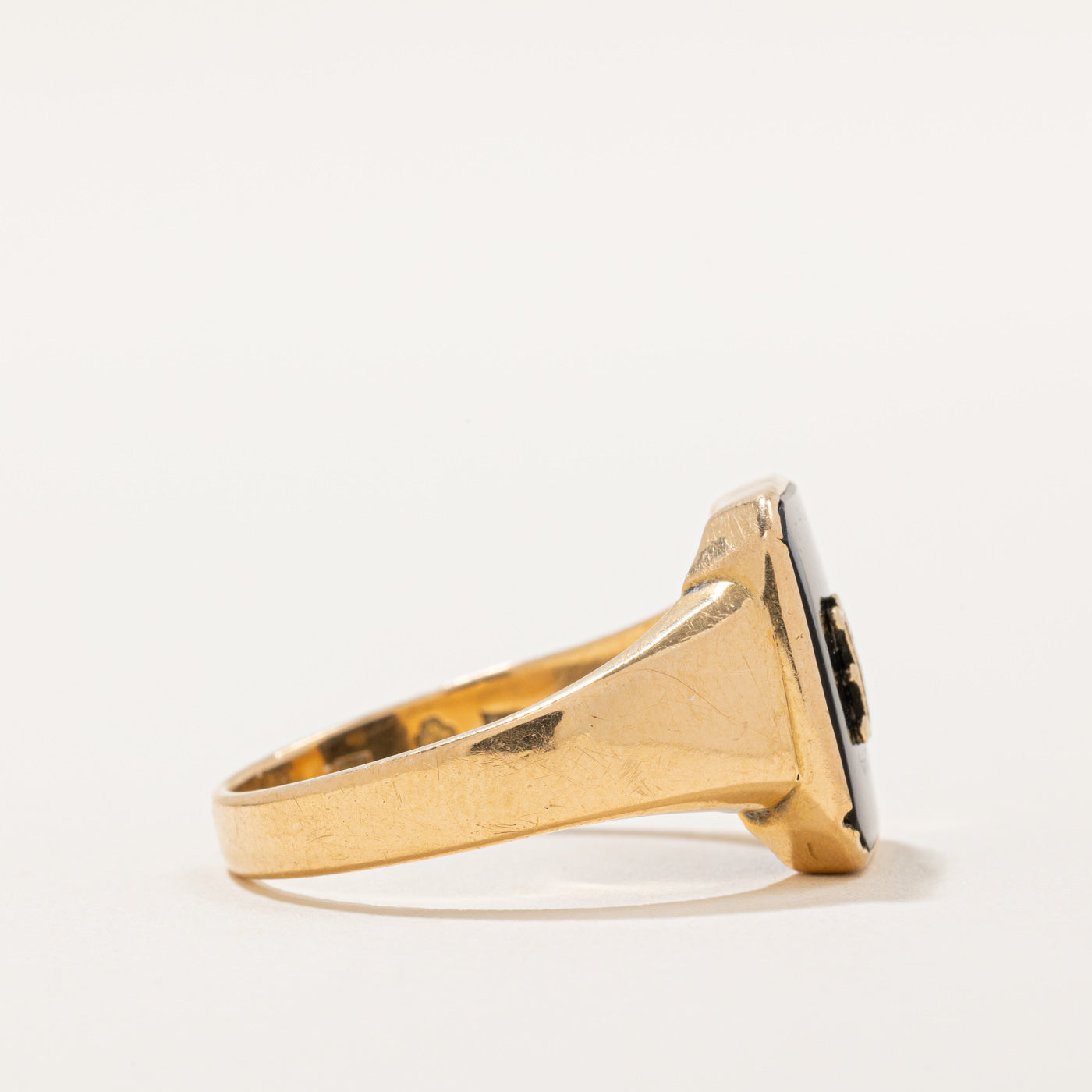 Onyx 'R' Initial Ring | 2.35ct | SZ 10.25 |