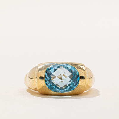 Blue Topaz Cocktail Ring | 5.00ct | SZ 8 |