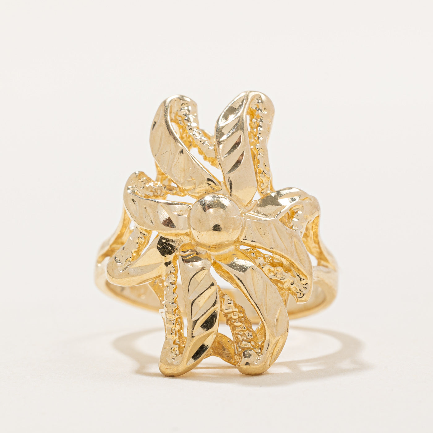 1981 Soviet Hallmarked Armenian 14k Yellow Gold Ring | SZ 7.25 |