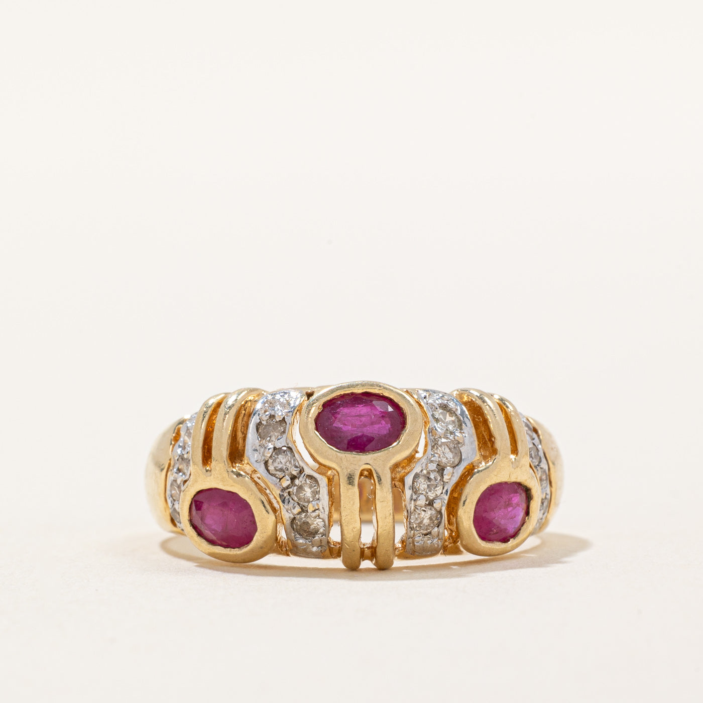 Ruby & Diamond Ring | 0.75ctw, 0.12ctw | SZ 7.75 |