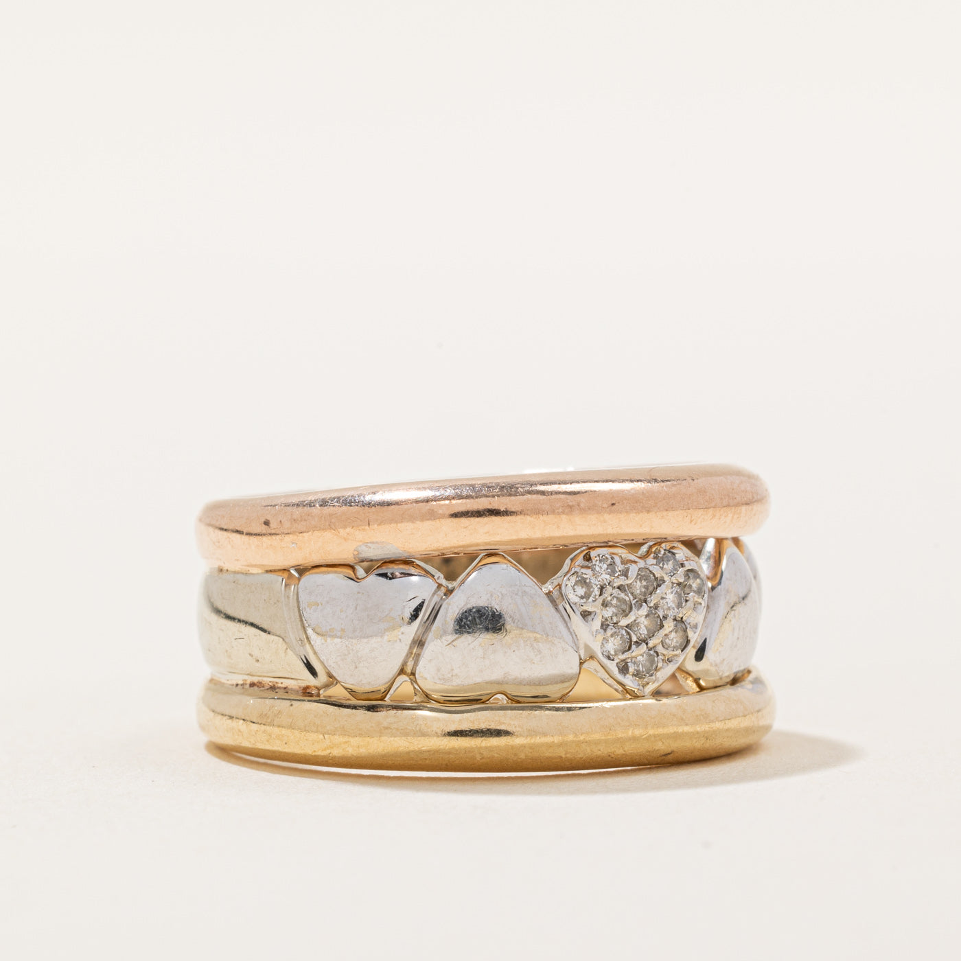 Diamond Heart Ring | 0.12ctw | SZ 9.5 |