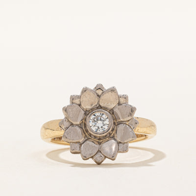 Diamond Flower Ring | 0.18ct | SZ 6.25 |
