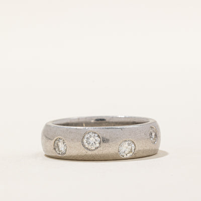 Flush Set Diamond Ring | 0.76ctw | SZ 9.5 |
