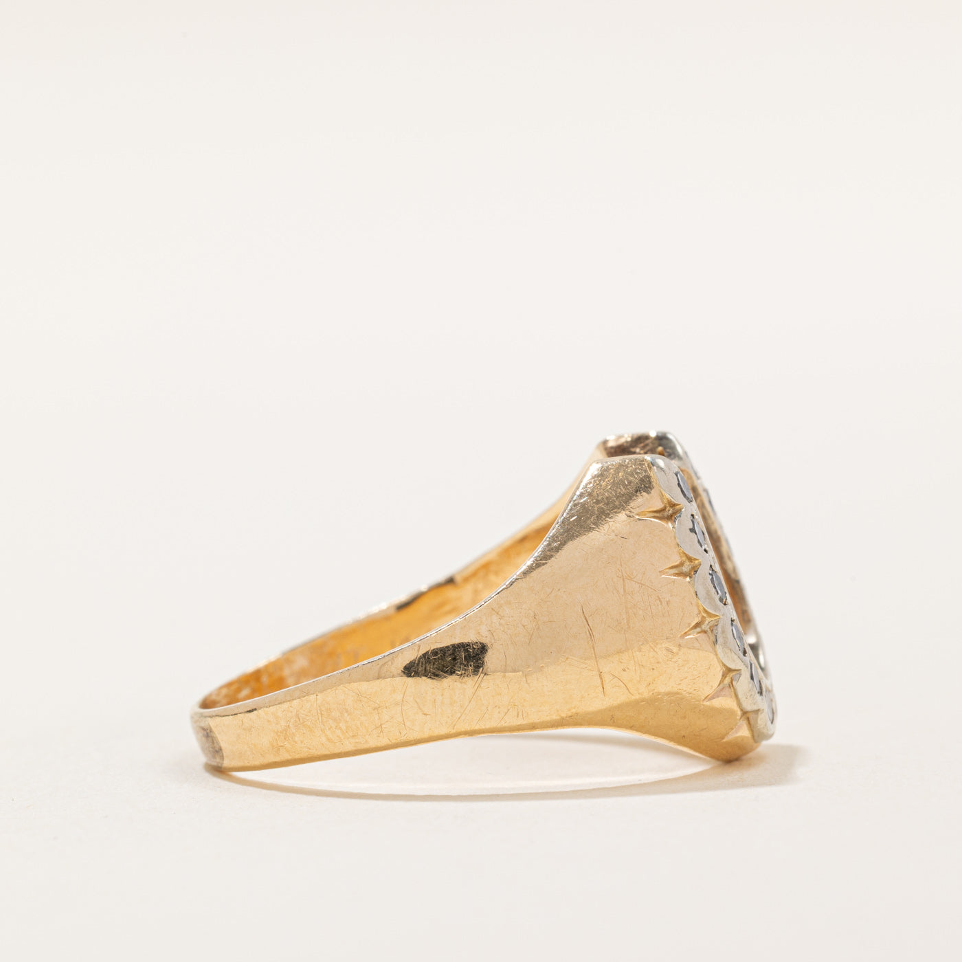 Bague fer à cheval en diamant | 0,32 ct | Taille 10 | 
