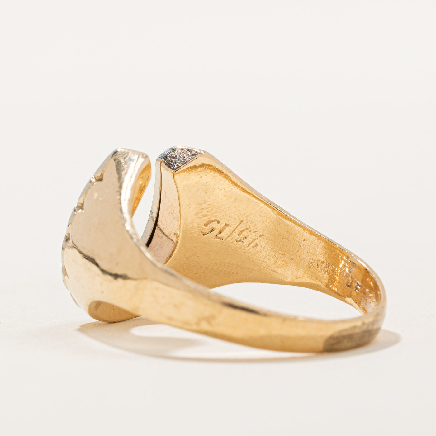 Bague fer à cheval en diamant | 0,32 ct | Taille 10 | 