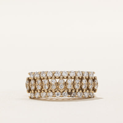 Diamond Cocktail Ring | 0.62ctw | SZ 4.5 |