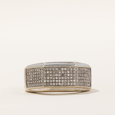 Pave Set Diamond Ring | 0.54ctw | SZ 10.75 |