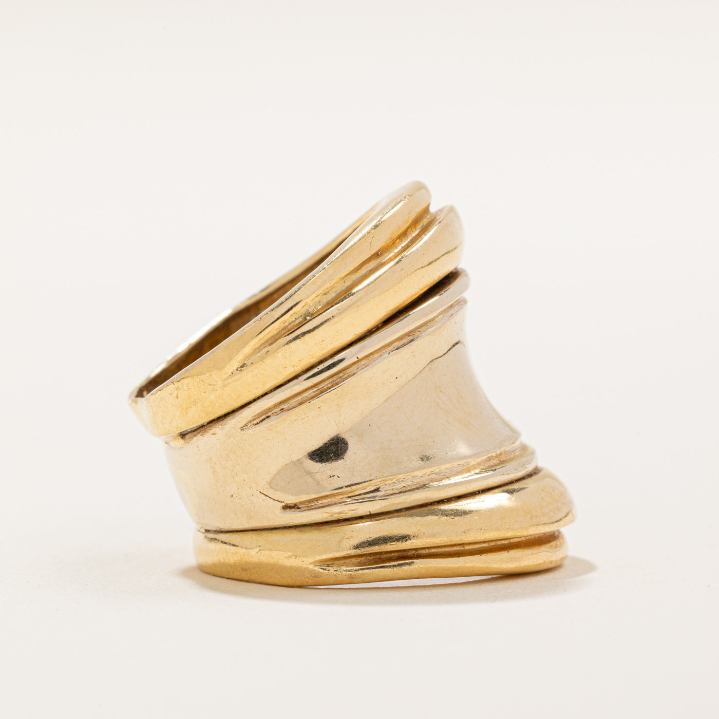 Bague en or jaune 18 carats | Taille 6,5 | 
