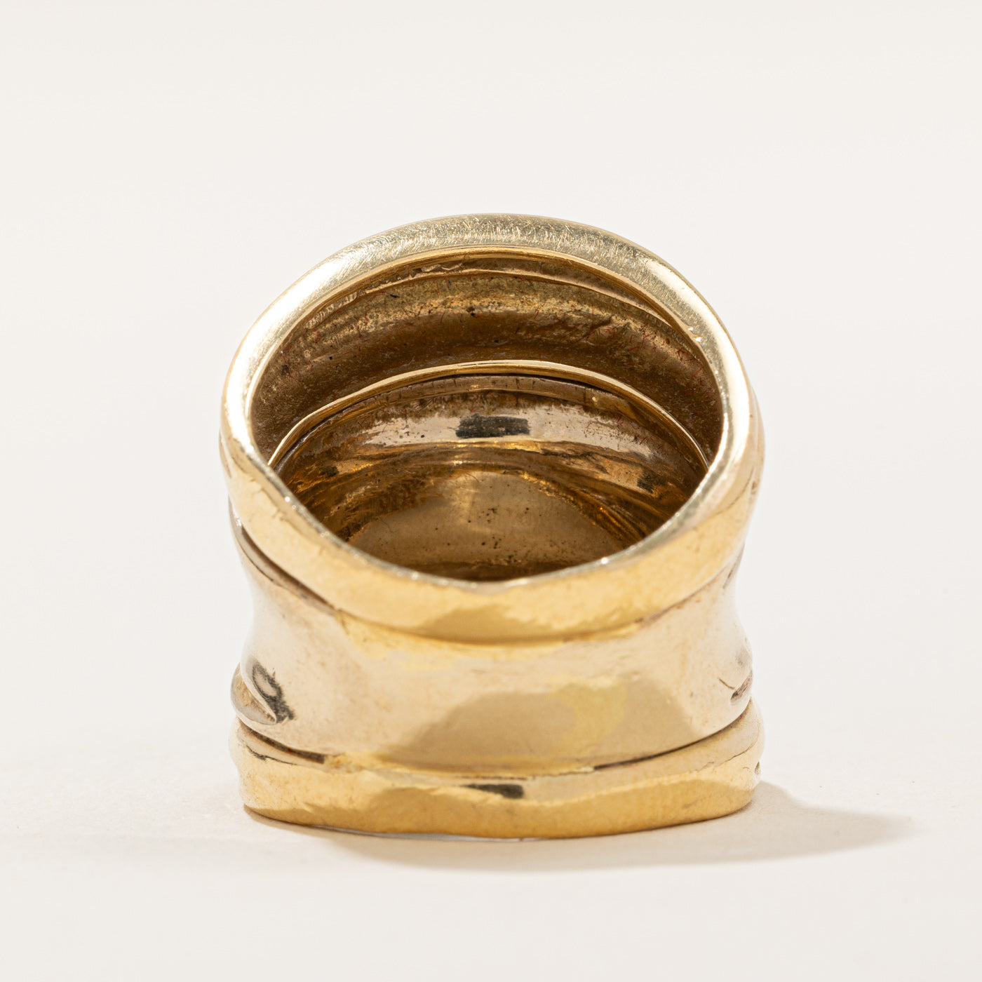 Bague en or jaune 18 carats | Taille 6,5 | 