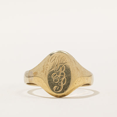WBP' Initialed Ring | SZ 9.75 |