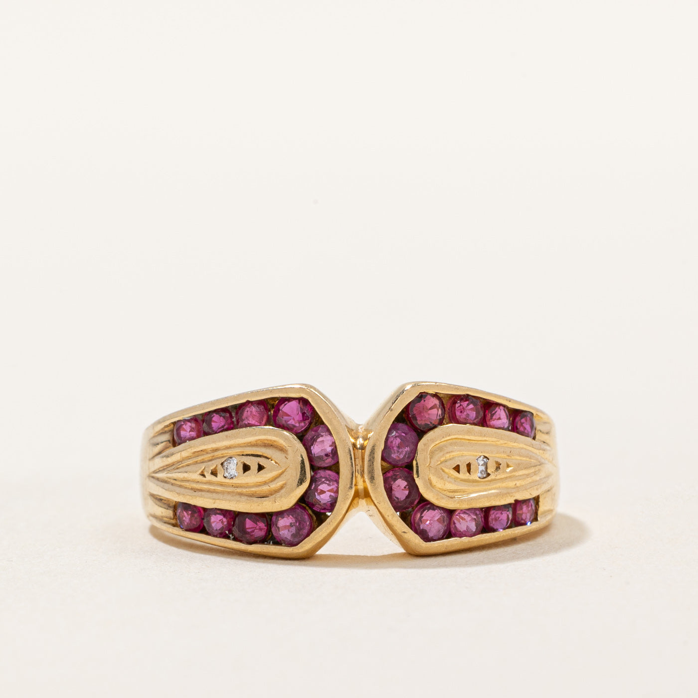 Ruby & Diamond Ring | 0.80ctw, 0.01ctw | SZ 6.25 |