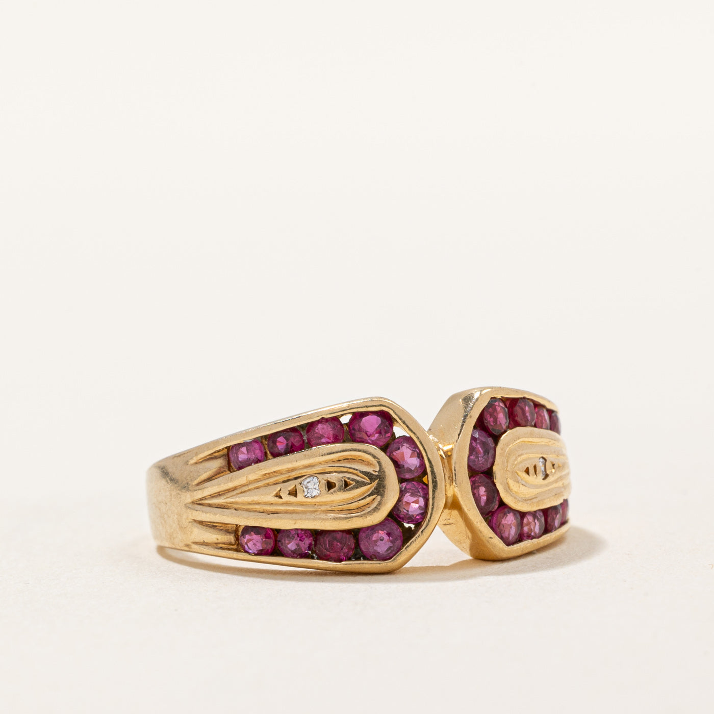 Ruby & Diamond Ring | 0.80ctw, 0.01ctw | SZ 6.25 |