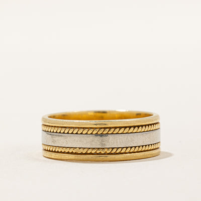 Birks' 18k Two Tone Ring | SZ 9.5 |