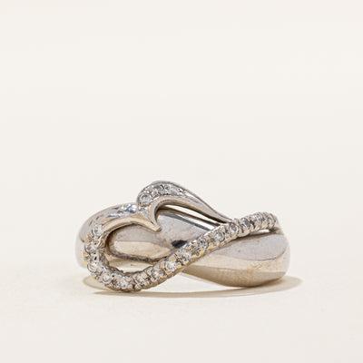 Diamond Heart Ring | 0.19ctw | SZ 6.75 |