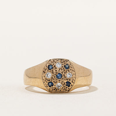 Sapphire & Diamond Illusion Set Ring | 0.08ctw, 0.04ctw | SZ 5 |