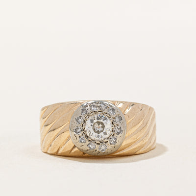 Illusion Set Diamond Ring | 0.35ctw | SZ 5.5 |